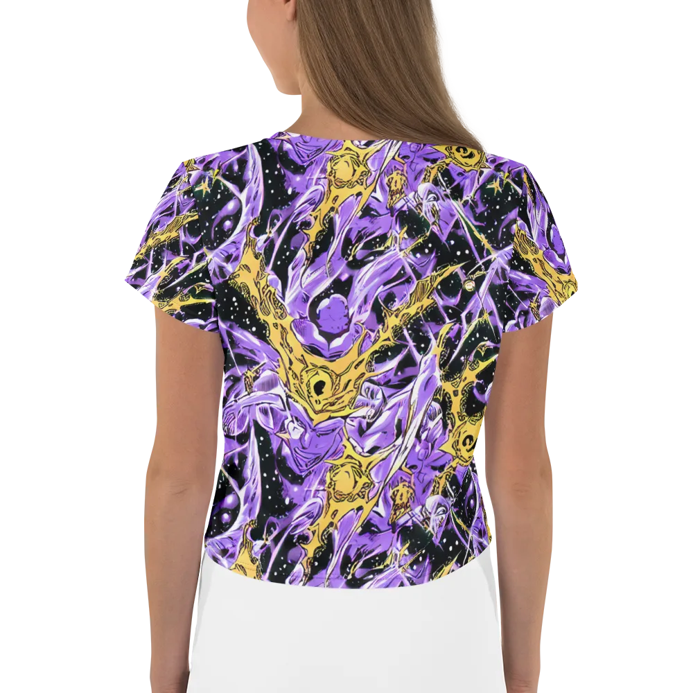 Violet Riot on Crop Tee — Back