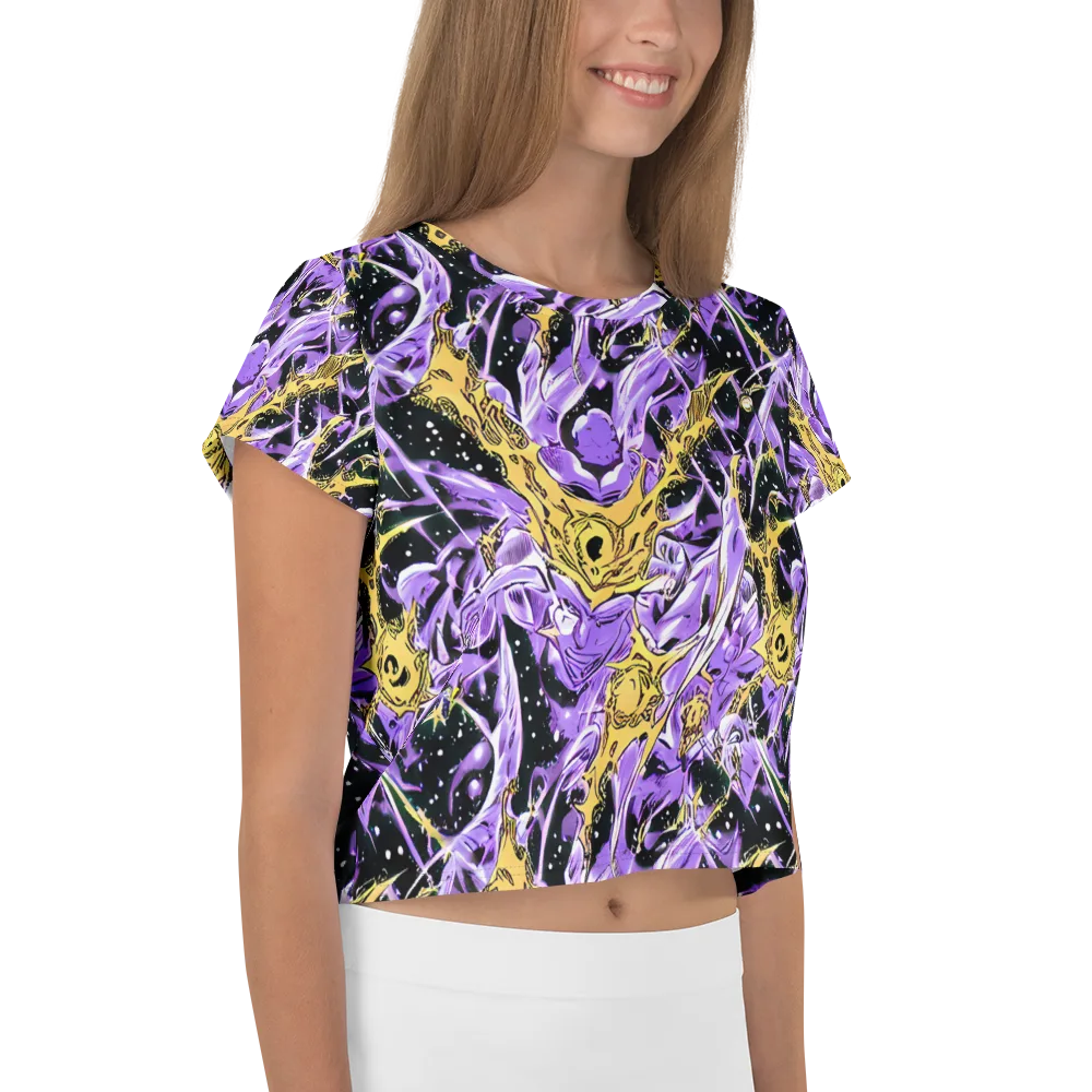Violet Riot on Crop Tee — Right