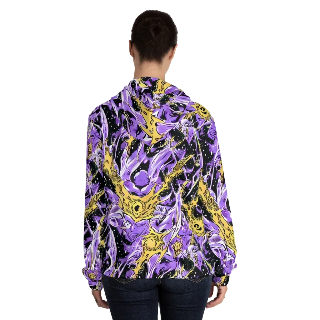 Violet Riot on Women's Full-Zip Hoodie — Back On Person