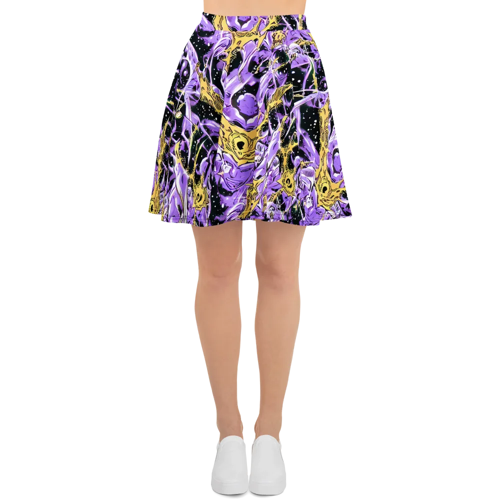 Violet Riot on Skater Skirt — Front