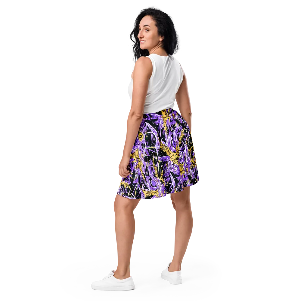 Violet Riot on Skater Skirt — Back