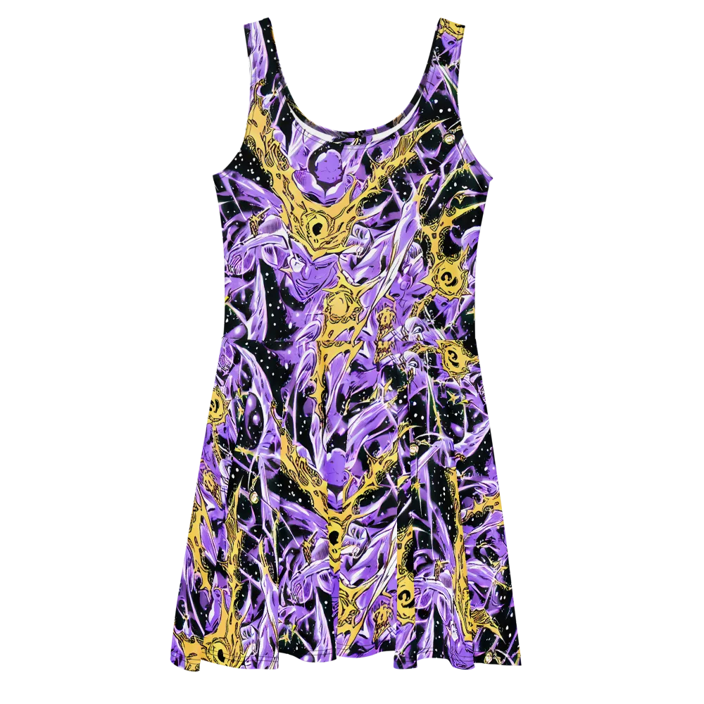 Violet Riot on Skater Dress — Front