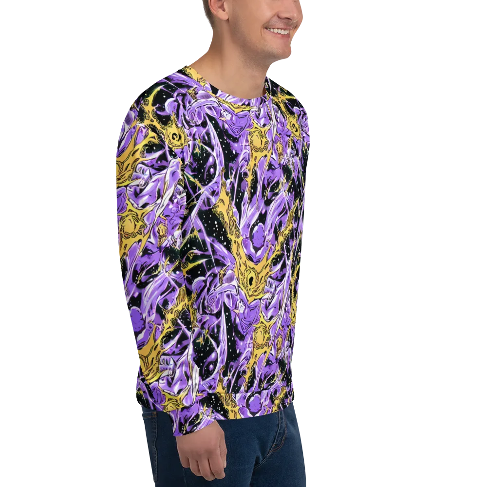 Violet Riot on Sweatshirt — Right Front