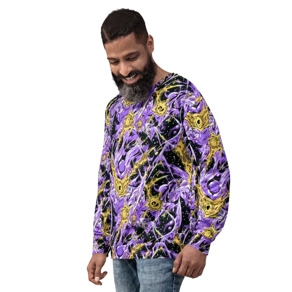 Violet Riot on Sweatshirt — Left Front