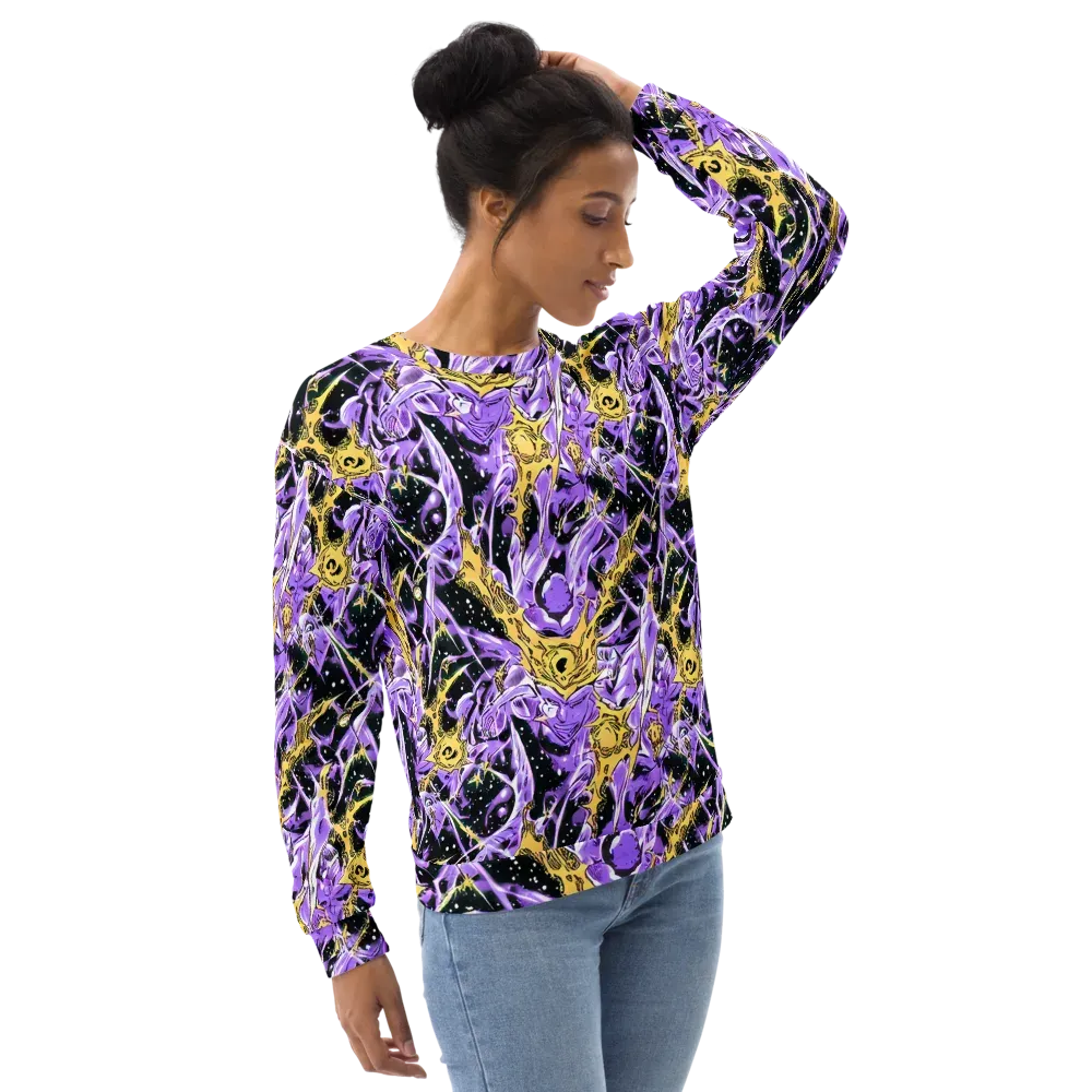 Violet Riot on Sweatshirt — Right Front