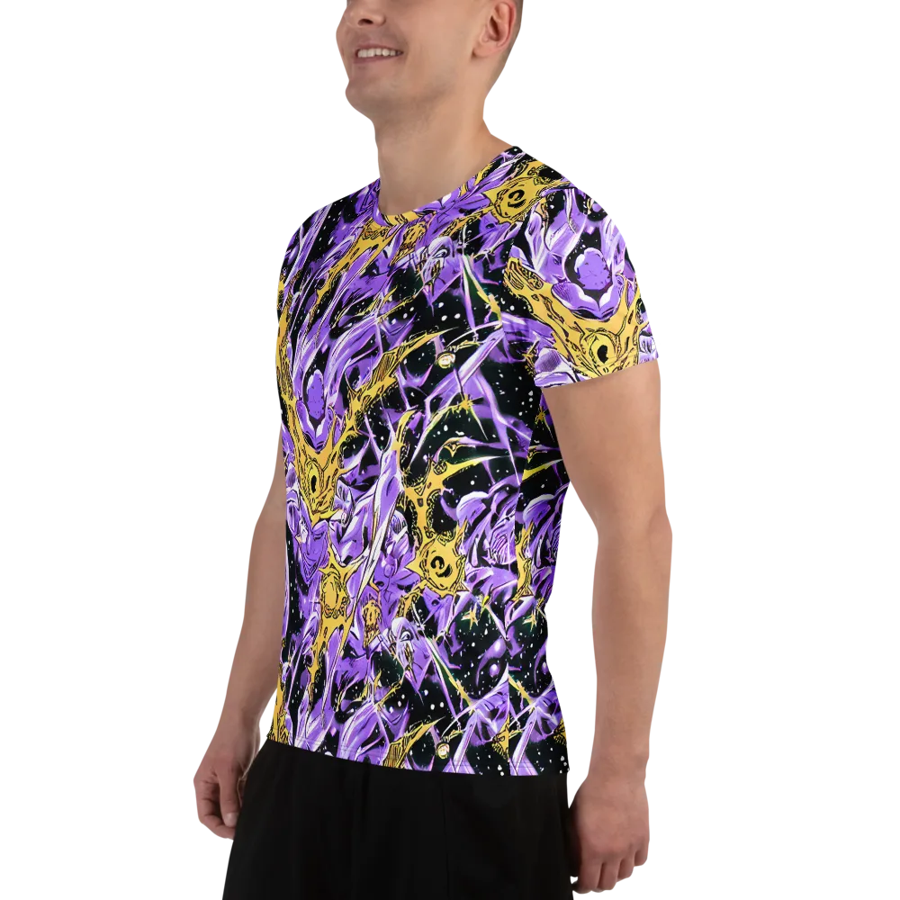Violet Riot on Men's Athletic T-Shirt — Left