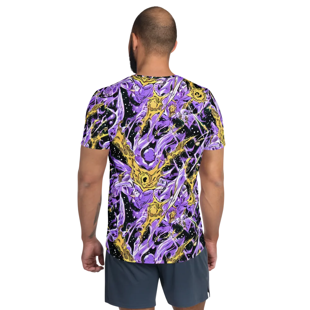 Violet Riot on Men's Athletic T-Shirt — Back