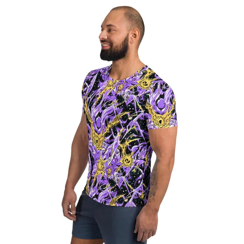 Violet Riot on Men's Athletic T-Shirt — Left