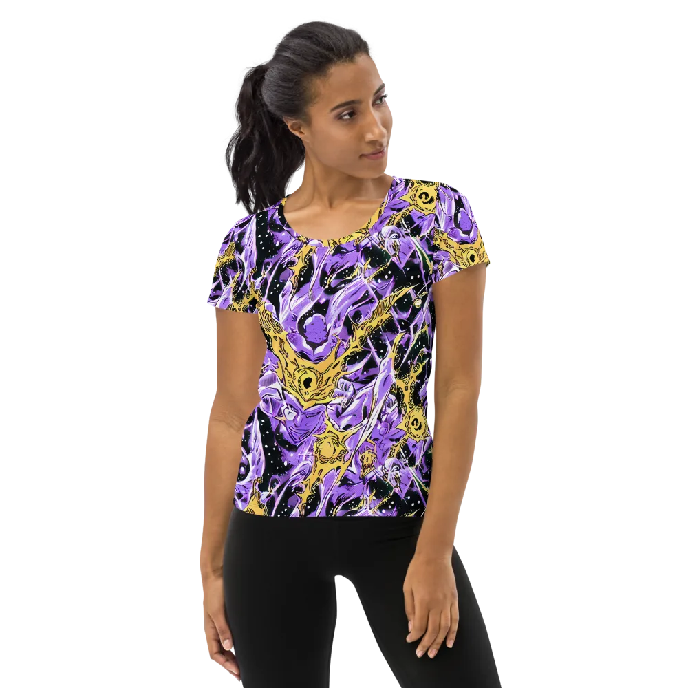 Violet Riot on Women's Athletic T-Shirt — Front