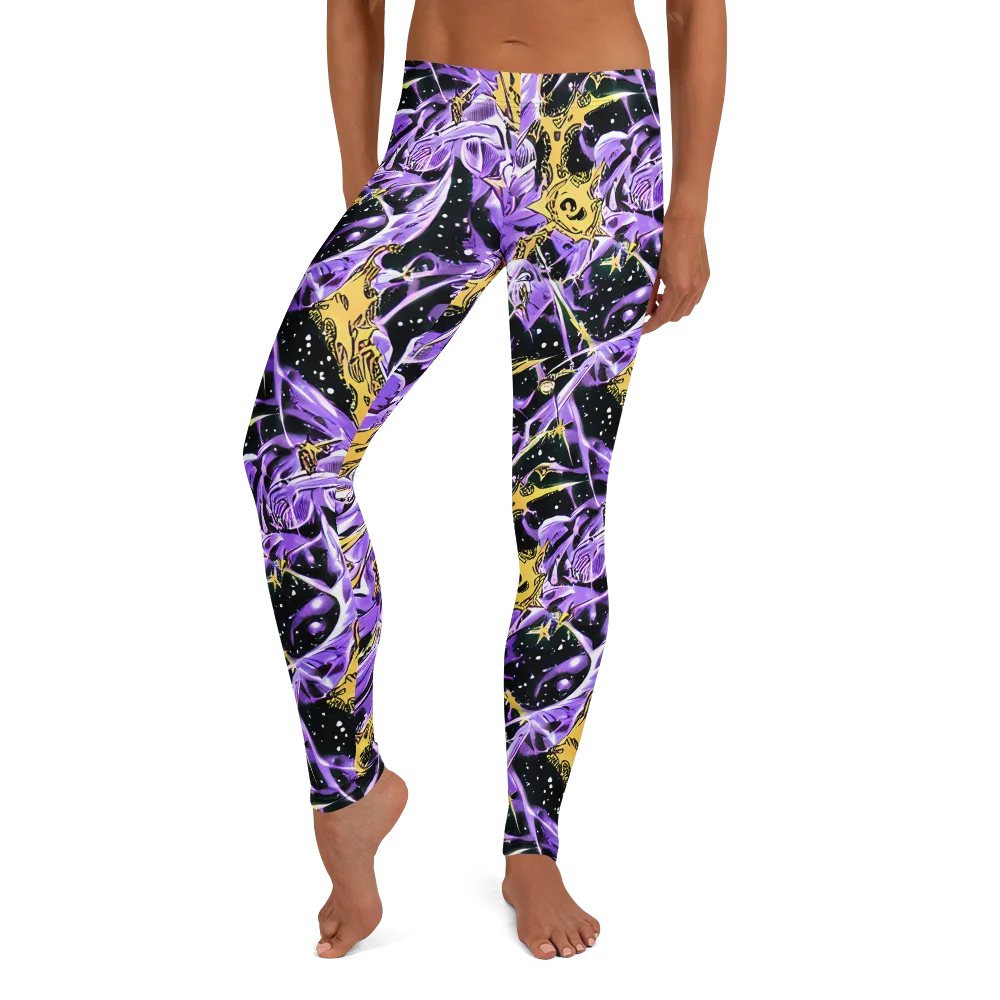 Violet Riot on Leggings — Front