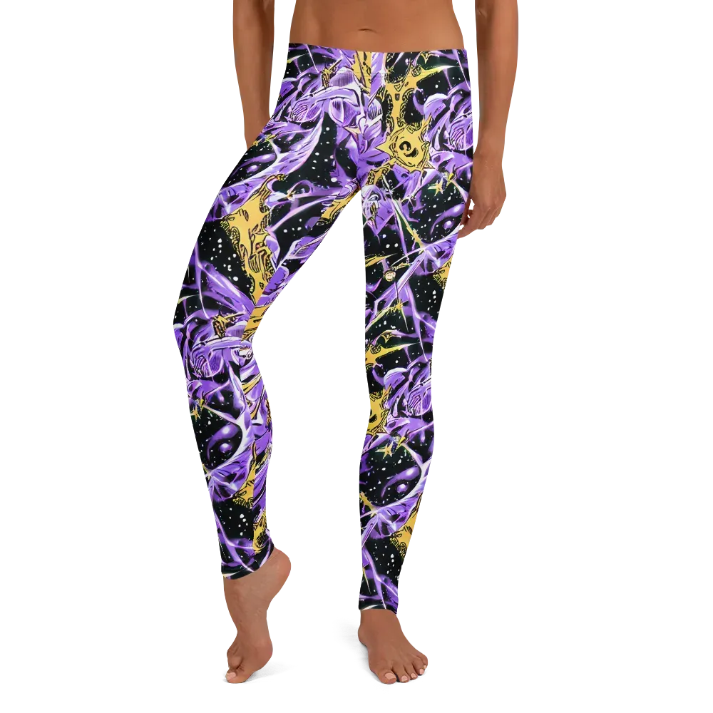 Violet Riot on Leggings — Front