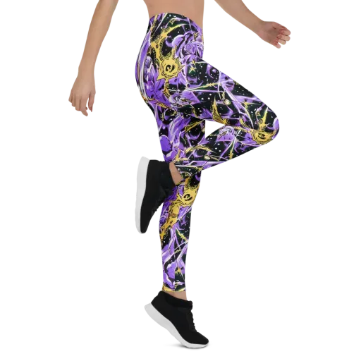 Violet Riot on a Leggings