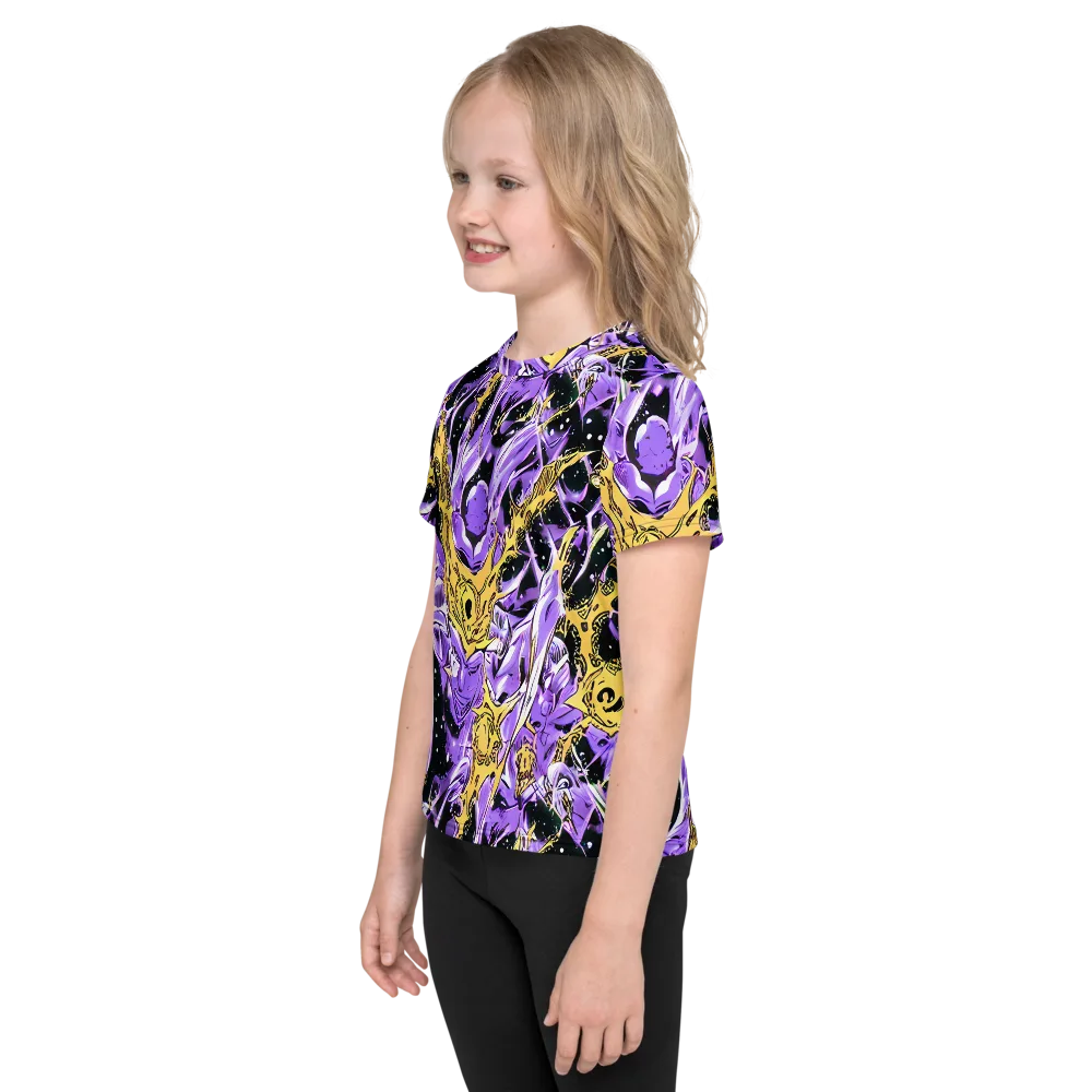 Violet Riot on Kids Crew Neck T-Shirt — Left