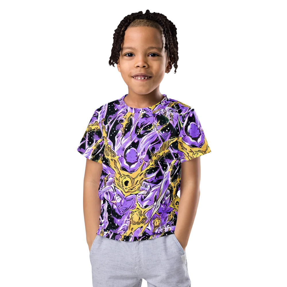 Violet Riot on Kids Crew Neck T-Shirt — Front