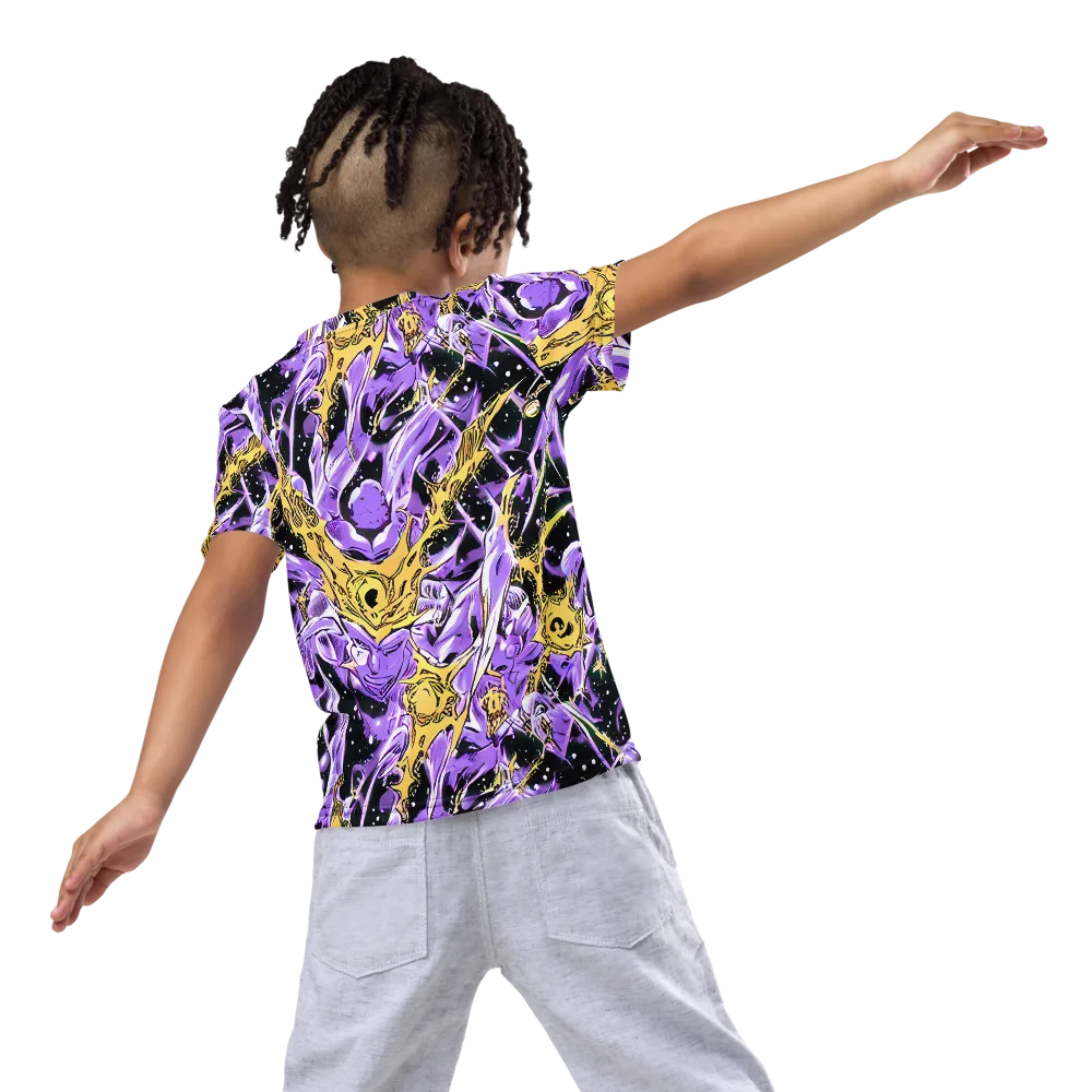 Violet Riot on Kids Crew Neck T-Shirt — Back