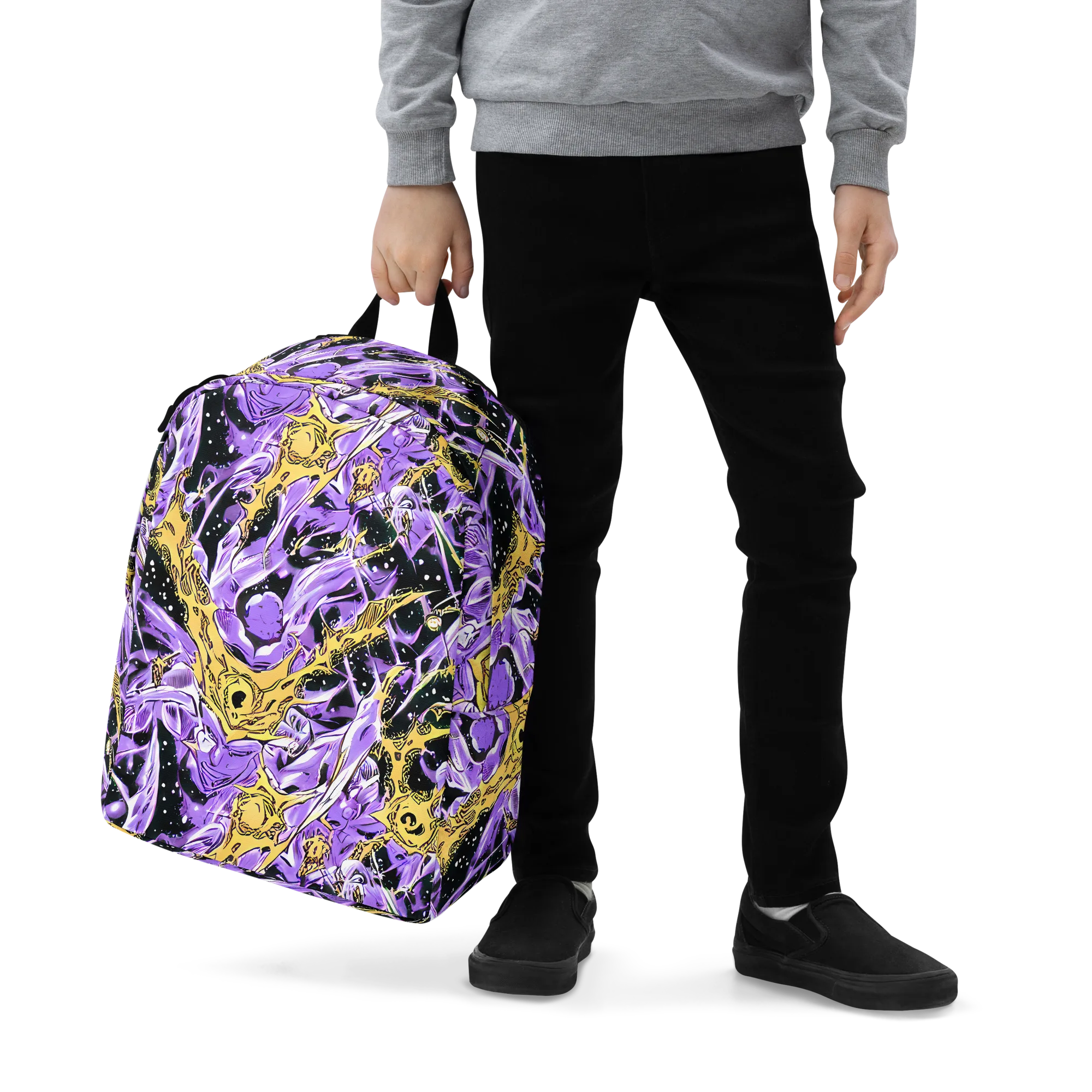 Violet Riot on Minimalist Backpack — Zoomed-in