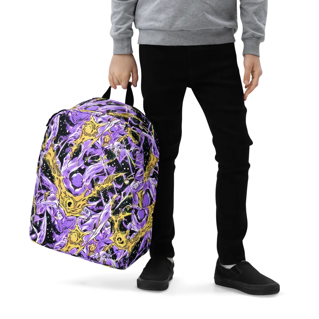 Violet Riot on Minimalist Backpack — Zoomed-in