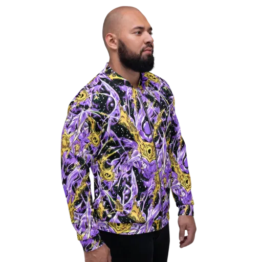 Violet Riot on a Bomber Jacket
