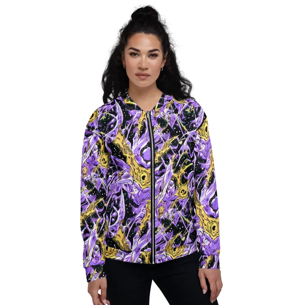 Violet Riot on Bomber Jacket — Front