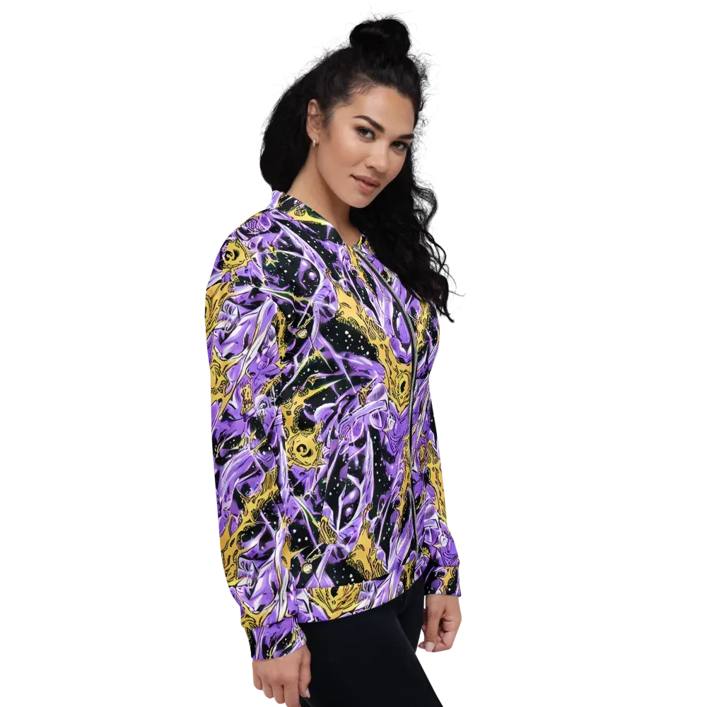 Violet Riot on Bomber Jacket — Right