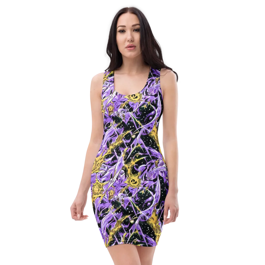 Violet Riot on Bodycon Dress — Front