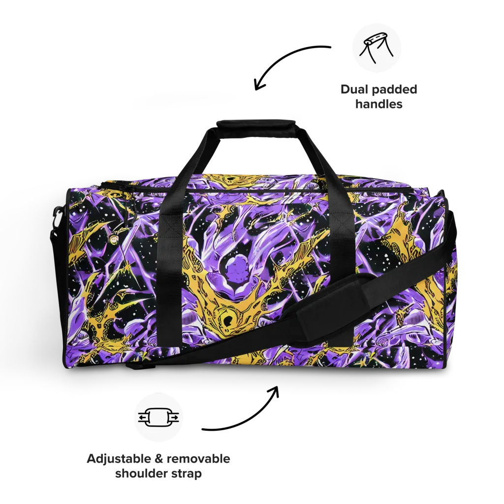 Violet Riot on Duffle Bag — Front