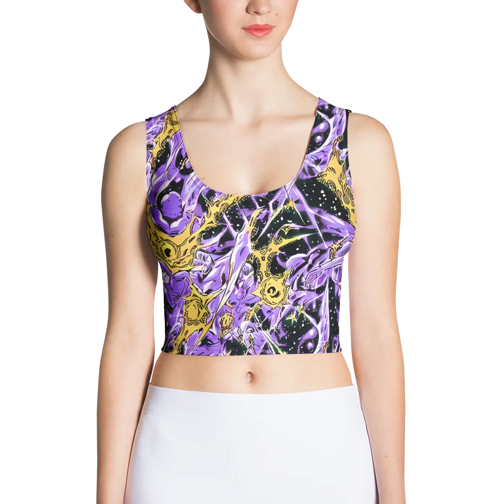 Violet Riot on Crop Top — Front