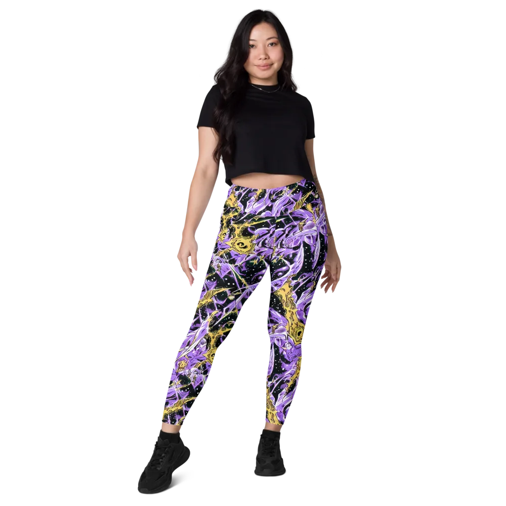 Violet Riot on Leggings with Pockets — Front