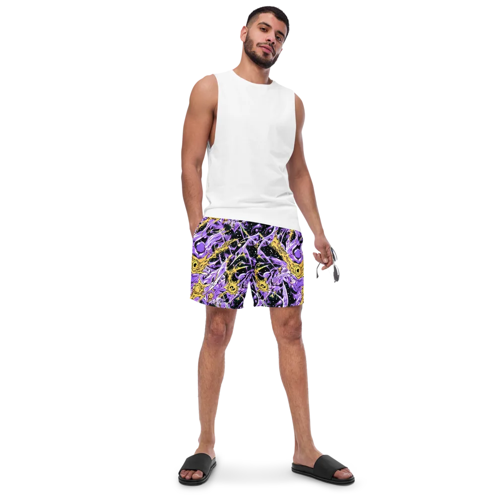 Violet Riot on Swim Trunks — Front