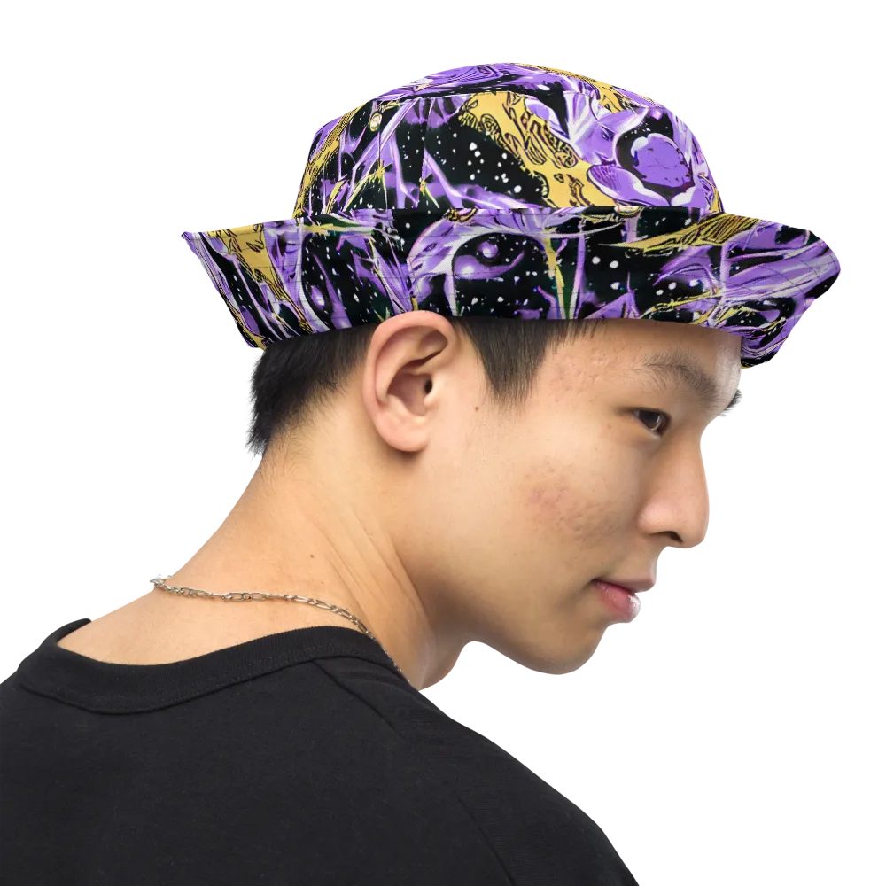 Violet Riot on Reversible Bucket Hat — Right Outside