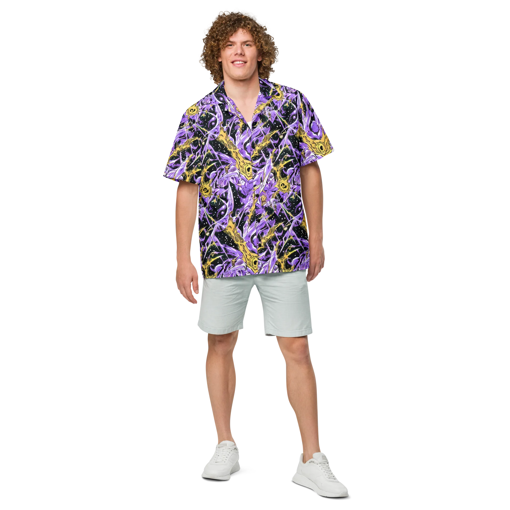 Violet Riot on Button Shirt — Front