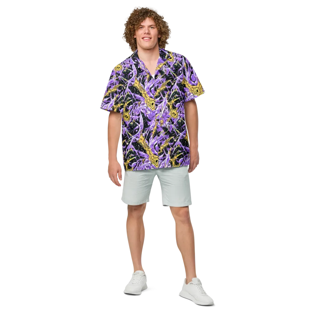 Violet Riot on Button Shirt — Front