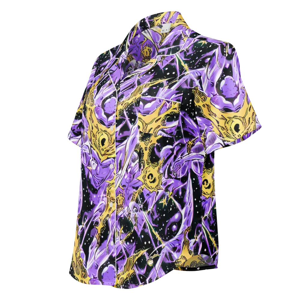 Violet Riot on Women's Short Sleeve Pajama Top — Left Front