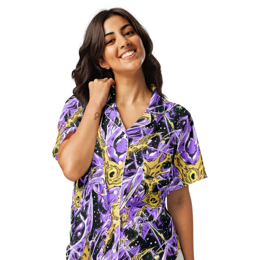 Violet Riot on Women's Short Sleeve Pajama Top — Front