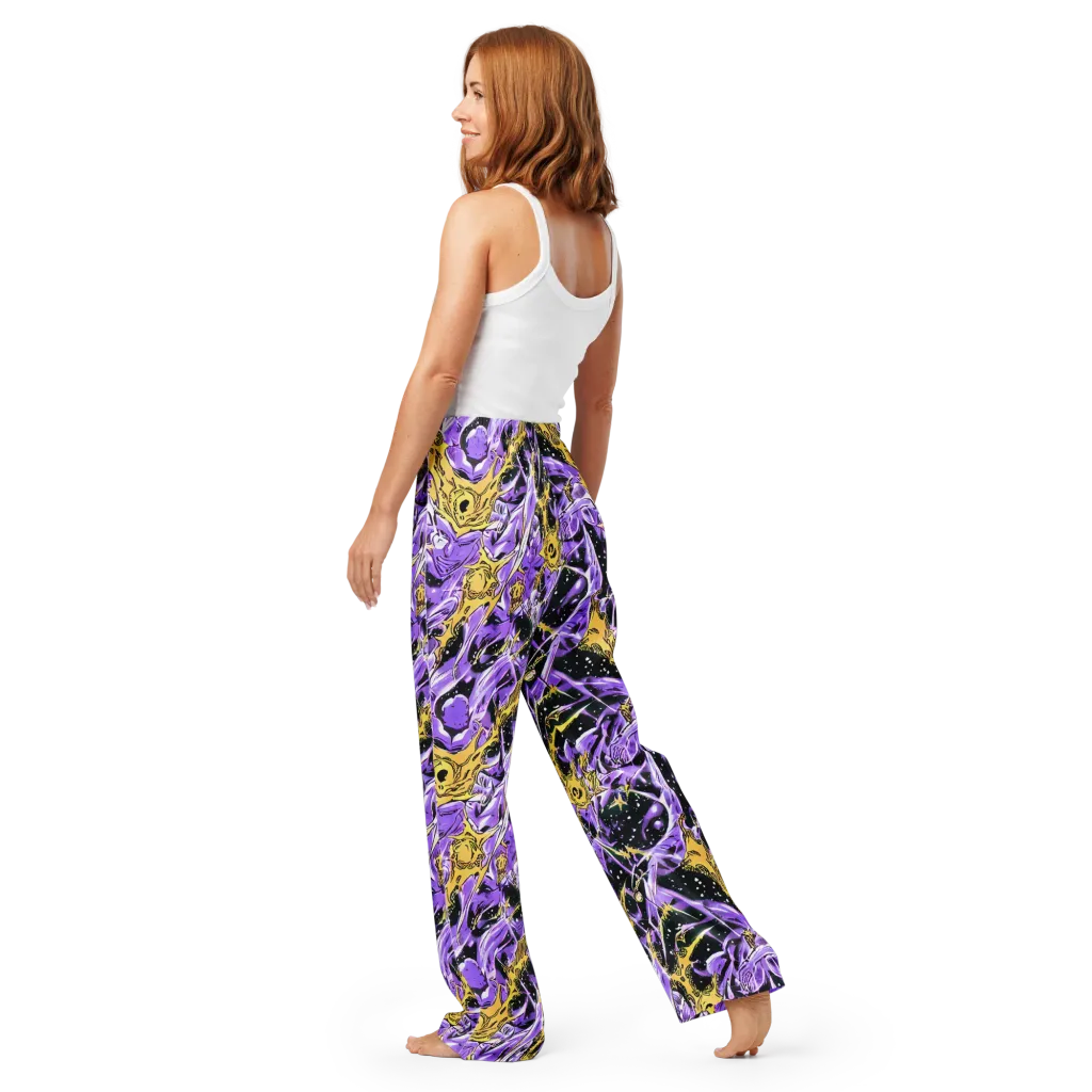 Violet Riot on Women's Pajama Pants — Back