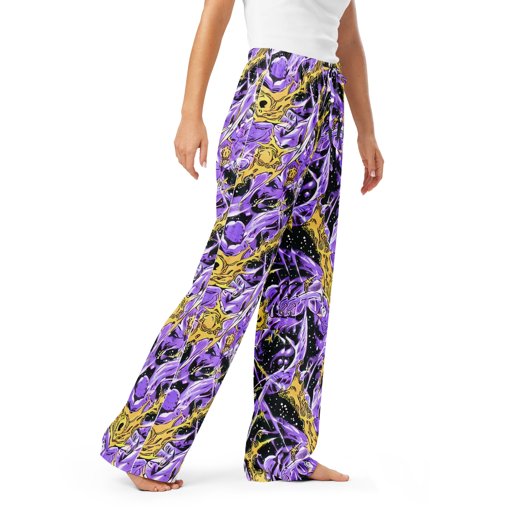 Violet Riot on Women's Pajama Pants — Right Front