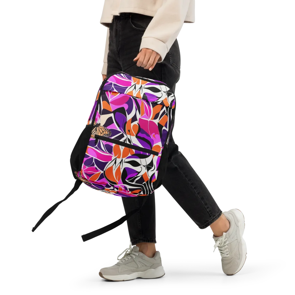 Neon Monarch on Utility Backpack — Front