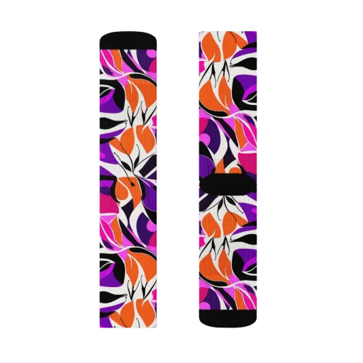 Neon Monarch on a Socks