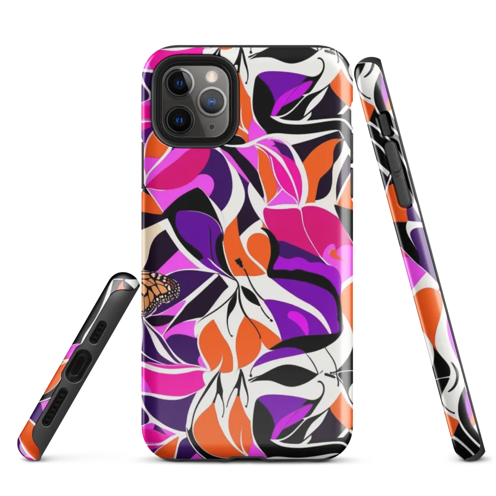 Neon Monarch on Tough Case for iPhone® — Front