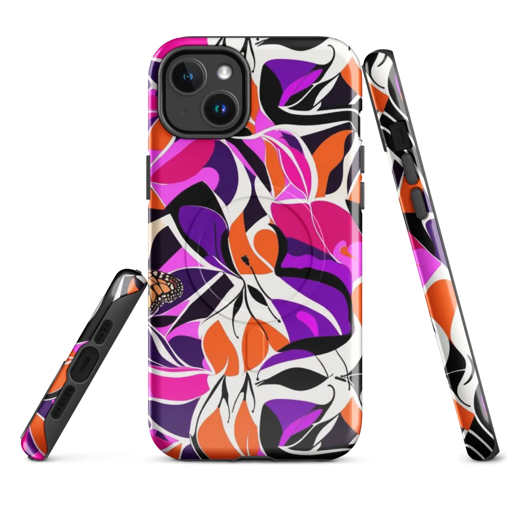 Neon Monarch on MagSafe Tough Case for iPhone® — Front