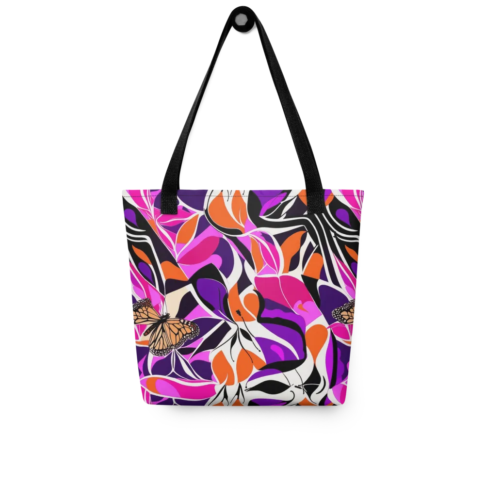 Neon Monarch on Tote Bag — Front