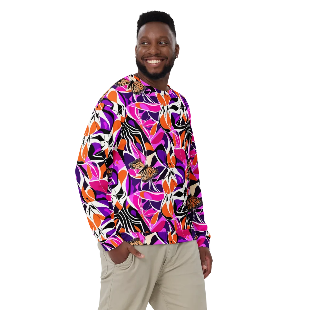 Neon Monarch on Sweatshirt — Front