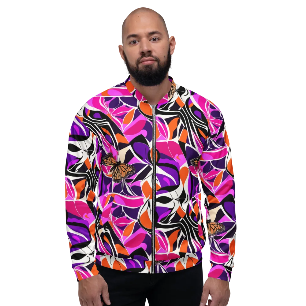 Neon Monarch on Bomber Jacket — Front