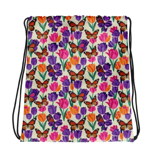 Electric Spring on a Drawstring Bag