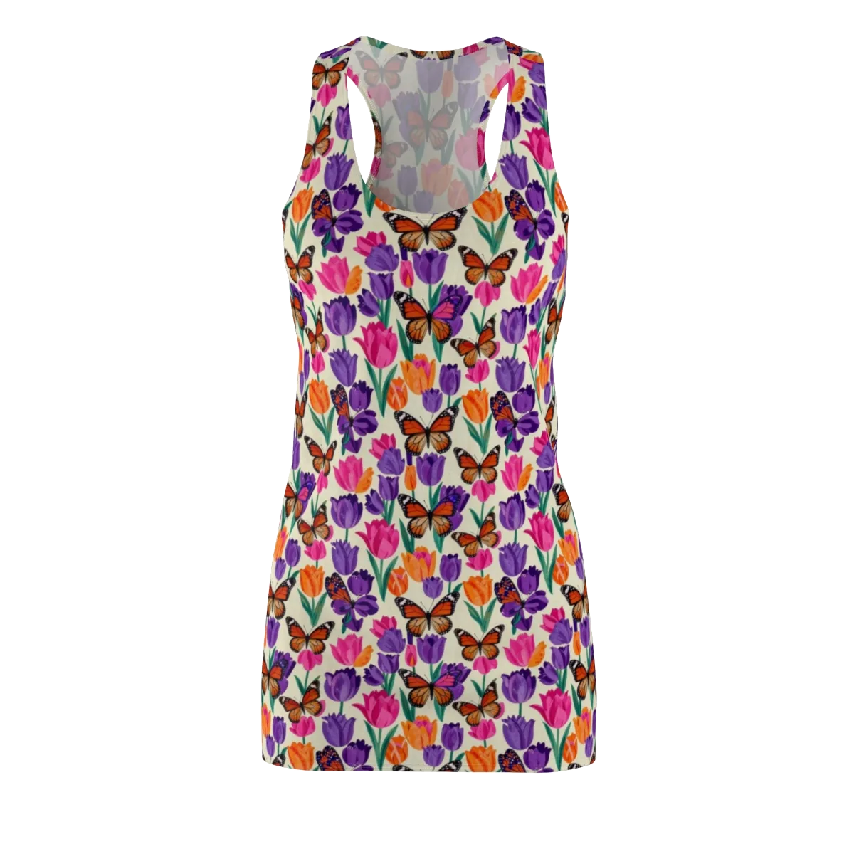Electric Spring on Racerback Dress — Front