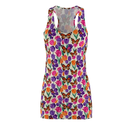 Electric Spring on a Racerback Dress
