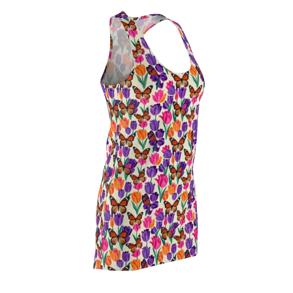 Electric Spring on Racerback Dress — Front Side