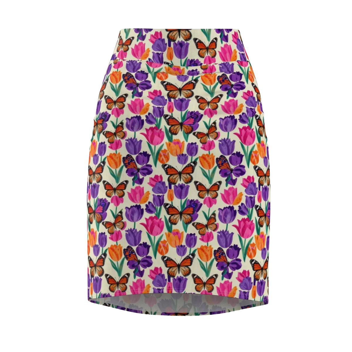 Electric Spring on Pencil Skirt — Front