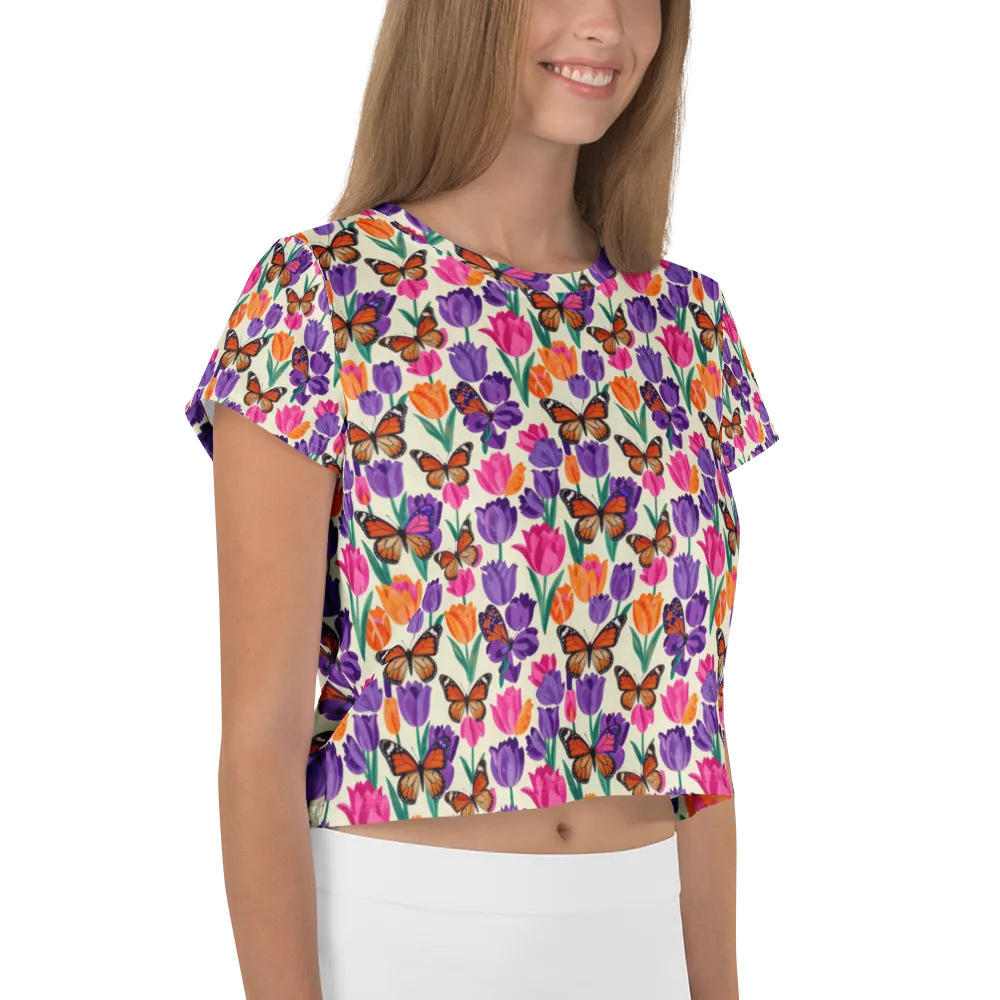 Electric Spring on Crop Tee — Right