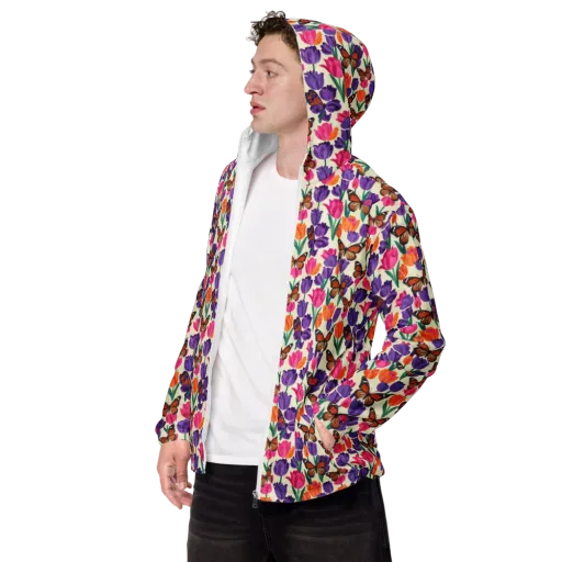 Electric Spring on a Men's Windbreaker